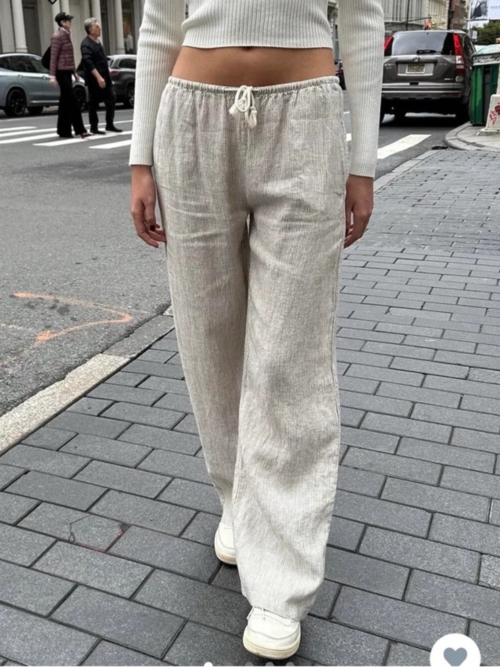 Brandy Melville 100% Linen Anastasia pants